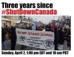 Politique de gauche Trois ans depuis la fermeture du Canada
